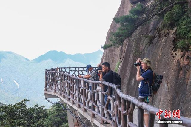 中外摄影师走进世界地质公园江西三清山 定格自然与人文之美