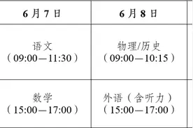 2025年高考时间安排来了！图片