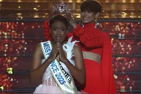 34岁黑人空姐夺冠，2025“法国小姐”选美大赛引争议图片