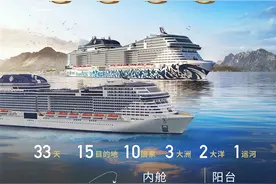 59990元起，地中海双豪华邮轮之旅：33天穿越3大洲2大洋10国图片
