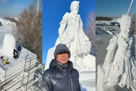 因“黑悟空”遭嘲讽雪雕师：日入1000元以上，酝酿再做一个大圣证明自己图片