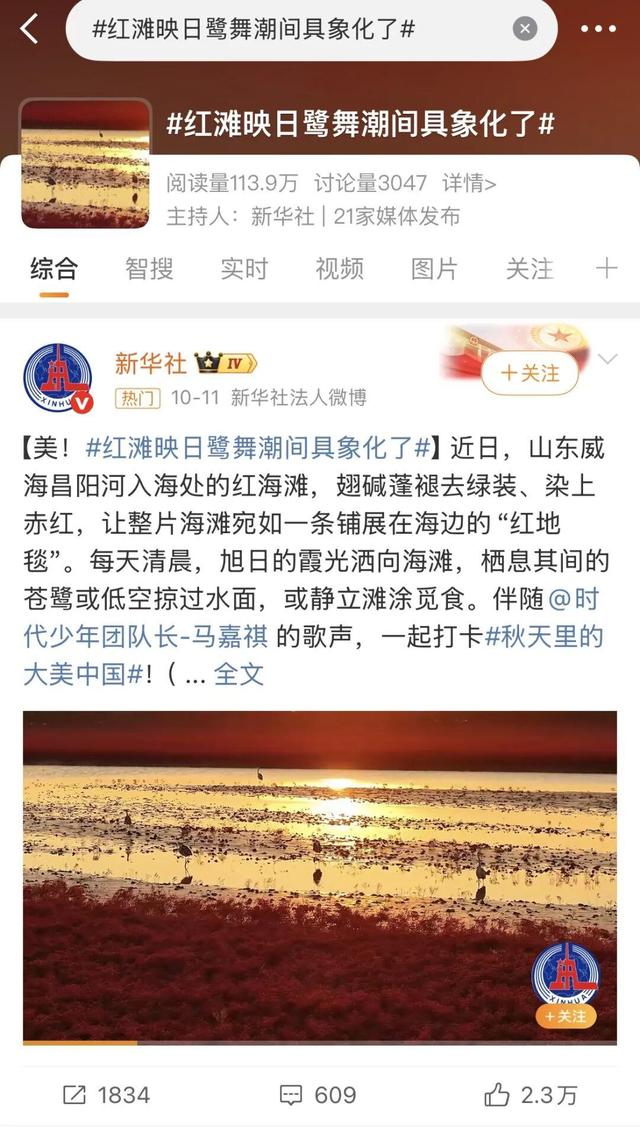 南海红海滩刷屏 网友争相打卡