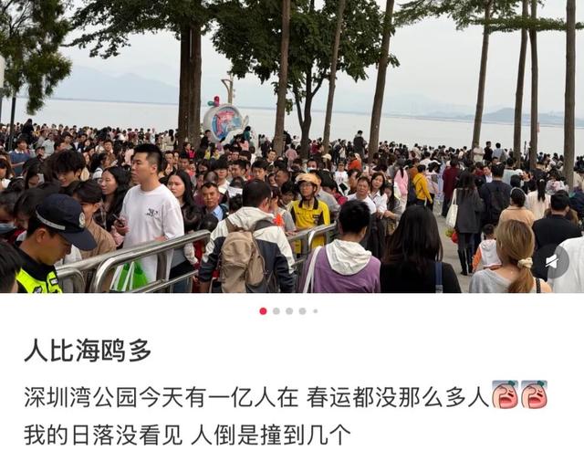 “春运都没这么多人”！深圳知名景区刷屏，网友纷纷“劝退”！