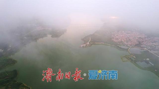 一年四季 泉在济南丨烟雨绘就大冶水库水墨画卷