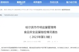 哈尔滨市市场监督管理局食品安全监督抽检情况通告（2023年第13期）图片