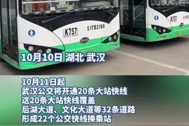 运行时间平均减少11分钟，武汉公交再添20条大站快线图片