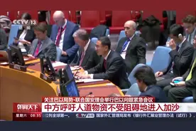 安理会举行巴以问题紧急会议 中方呼吁人道物资不受阻碍地进入加沙图片