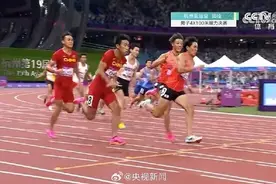 “亚洲速度”属于我们！中国队男子4×100米接力亚运夺金图片
