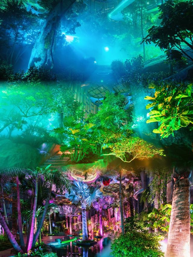 上海温室花园破百万游客！7月26日夜游开闸，光影里的植物狂欢夜等你来