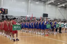 首届全国青少年三大球运动会U18组女篮资格赛在海城开赛图片