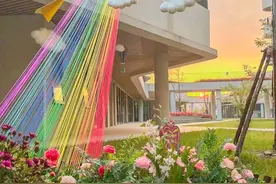 哇！这个学校有一道彩虹~图片
