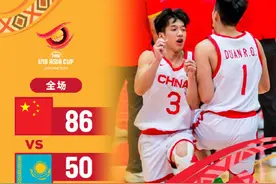 开门红！中国U18男篮战胜哈萨克斯坦图片