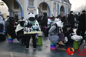 旅韩大熊猫“福宝”最后一天上班 韩国民众凌晨排队告别图片