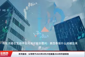 洋河股份：公司将于2025年4月29日披露2024年年度报告视频封面