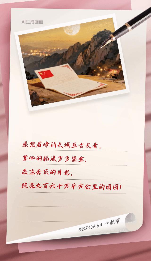望岳AI动态组图丨云顶家书——解锁中秋团圆仪式感