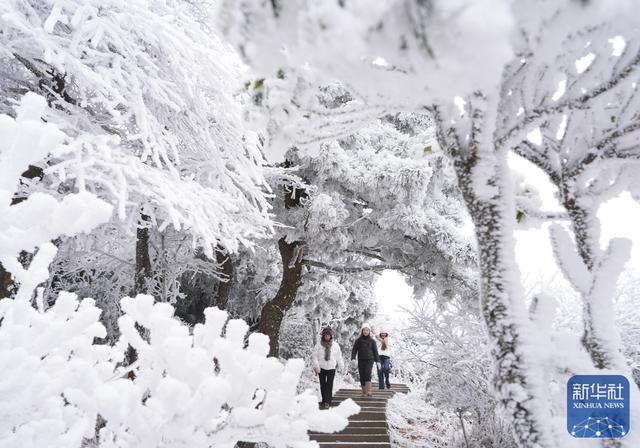 冰雪南岳美景如画
