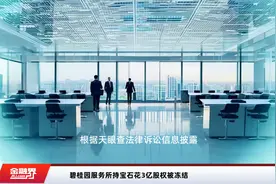 碧桂园服务所持宝石花3亿股权被冻结视频封面