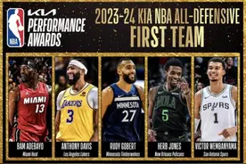 NBA最佳防守阵容：阿德巴约、浓眉、戈贝尔、琼斯、文班进一阵图片