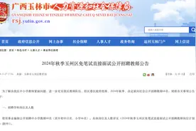 有编制，免笔试！玉州区公开招聘教师，速报名→图片