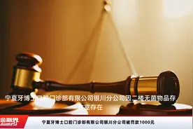 宁夏牙博士口腔门诊部有限公司银川分公司被罚款1000元视频封面