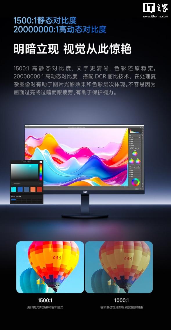 1499元：AOC推出27英寸U27E11X显示器，4K 144Hz/1080P 288Hz双模