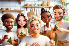 AI海报｜邂逅一场文化奇遇 外国友人穿越“黏土世界”过端午图片