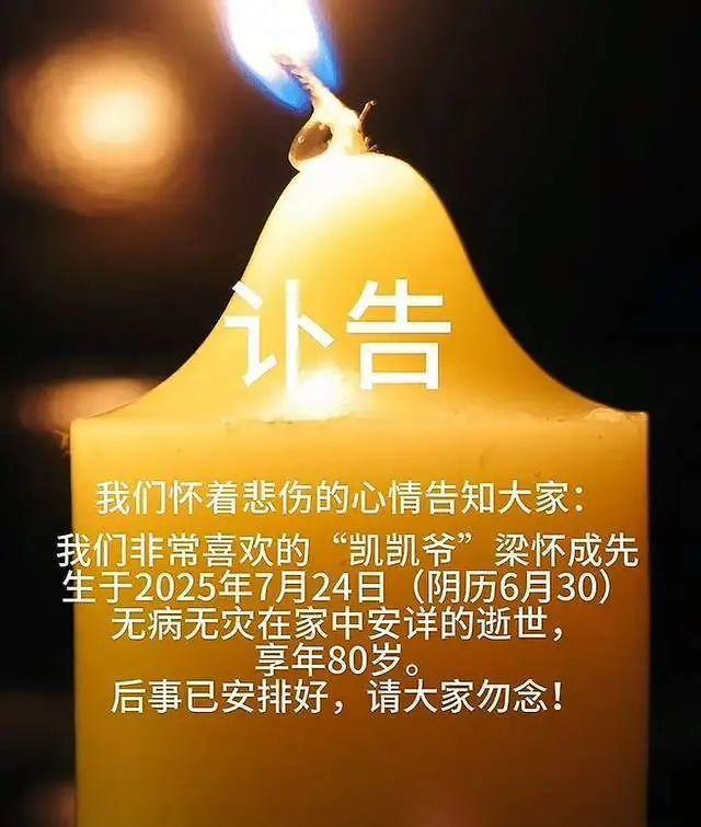 网红凯凯爷爷去世
