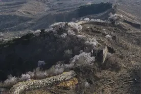 河北遵化长城春景如画，高空角度带您云游——图片