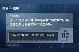 厦门：住房公积金贷款购买第二套住房的，最低首付款比例由25%下调至20%视频封面