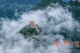 入秋后的秦岭南五台:云海壮观 仿佛人间仙境一般图片
