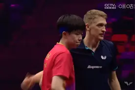 王楚钦0比3卡尔伯格，止步WTT法兰克福冠军赛16强图片