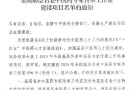 平阴县中医医院再获国家级殊荣：全国基层名老中医药专家传承工作室获批图片
