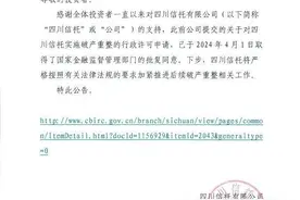 同意破产！四川信托与新华信托命运有何不同？图片