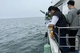 百余位逝者魂归大海，潍坊市第11次生态海葬活动在青岛举行图片