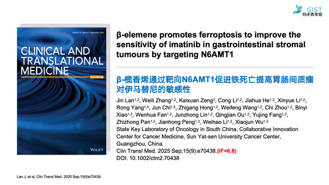 Pubmed GIST文献月评106期（Sep 2025）