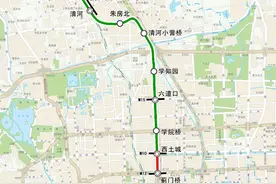 北京轨道交通昌平线南延一期剩余段开始空载试运行图片