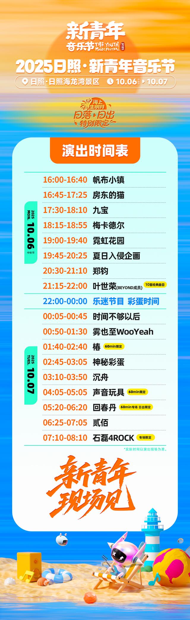 内含接驳路线 | 2025日照·新青年音乐节全攻略请收藏转发