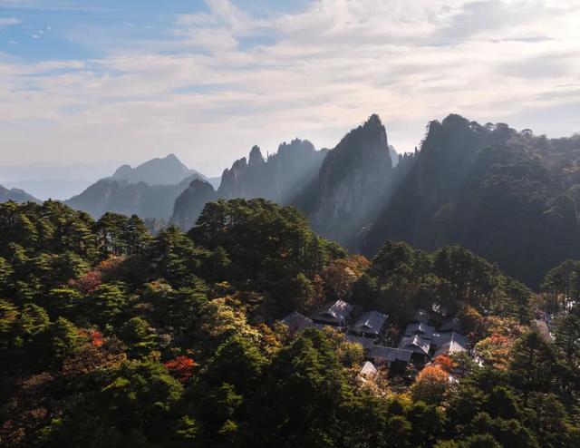 出片率100%！黄山风景区进入最佳赏秋期