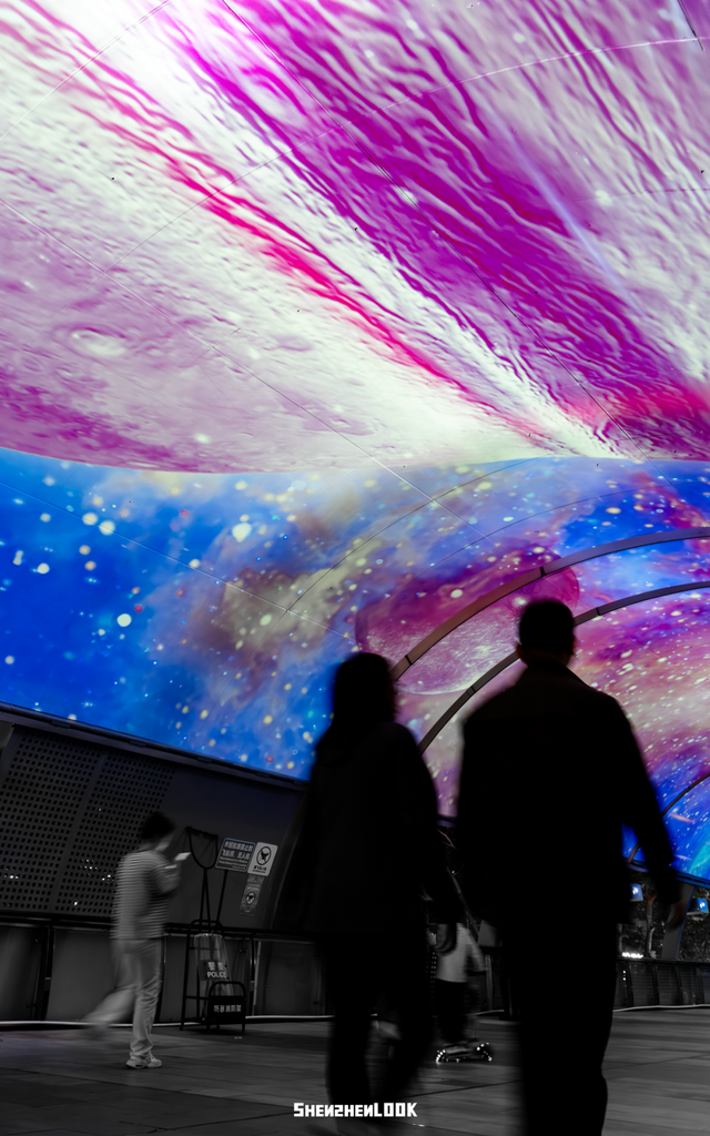 不愧是南山！深圳湾夜景彻底变了，光影艺术季来了