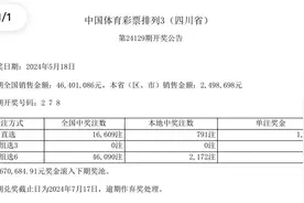 中国体育彩票5月18日开奖结果图片