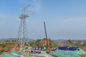 哈密—重庆特高压线路（重庆段）进入全面放线阶段图片