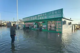 盘锦营口等地遭海水倒灌  “睡得正香海水进屋了”图片