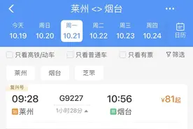 潍烟高铁21日开行！莱州到济南1小时18分，票价126元起图片