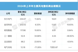 上半年风电龙头业绩普遍回暖图片