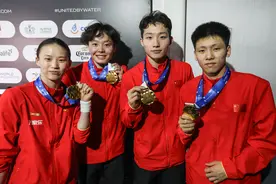 中国队夺得跳水世界杯瓜达拉哈拉站混合团体冠军图片