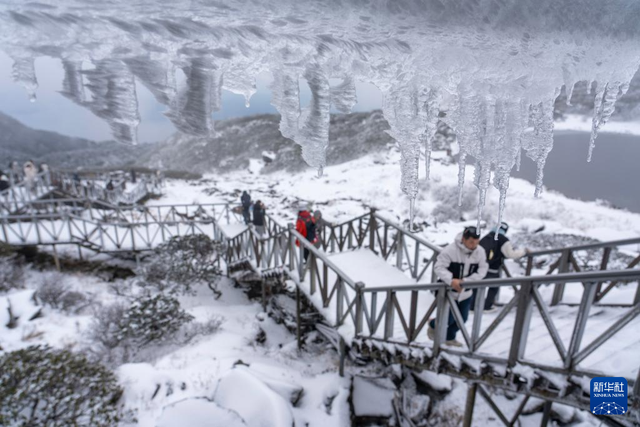 大理苍山：银装素裹美景引客来