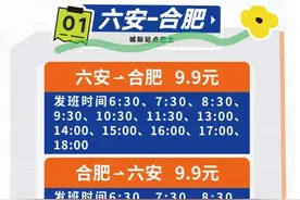 合肥⇋六安，新开！图片