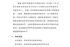 关于举办2023年济南市羽毛球国家三级裁判员培训班的通知图片
