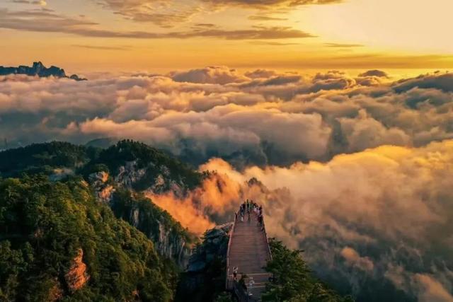 秋日雨后赴山间，为的就是这组云海大片