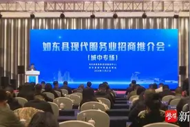 如东举行现代服务业招商推介会 16个项目现场签约图片